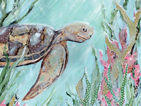 AH123 - A Sea Turtle in Sunlight - 12x12 Online Sale