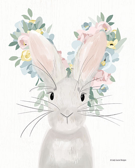 BRO326 - Floral Rabbit - 12x16 For Sale