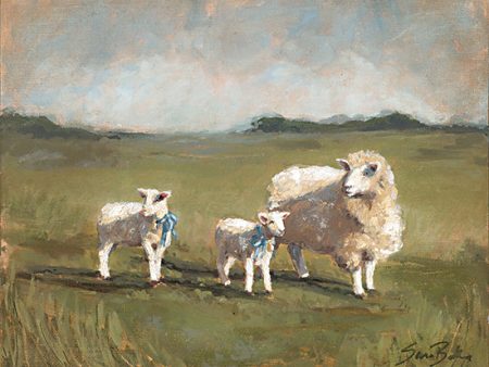 BAKE302 - Sheep in the Pasture III - 16x12 Sale