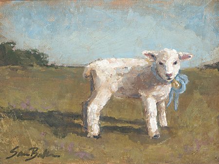 BAKE299 - Little Lamb III - 16x12 For Sale