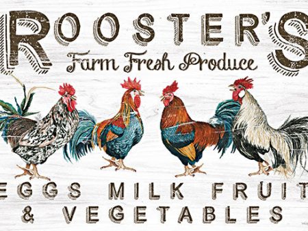 CIN3978 - Rooster s Farm Fresh Produce - 18x12 For Cheap