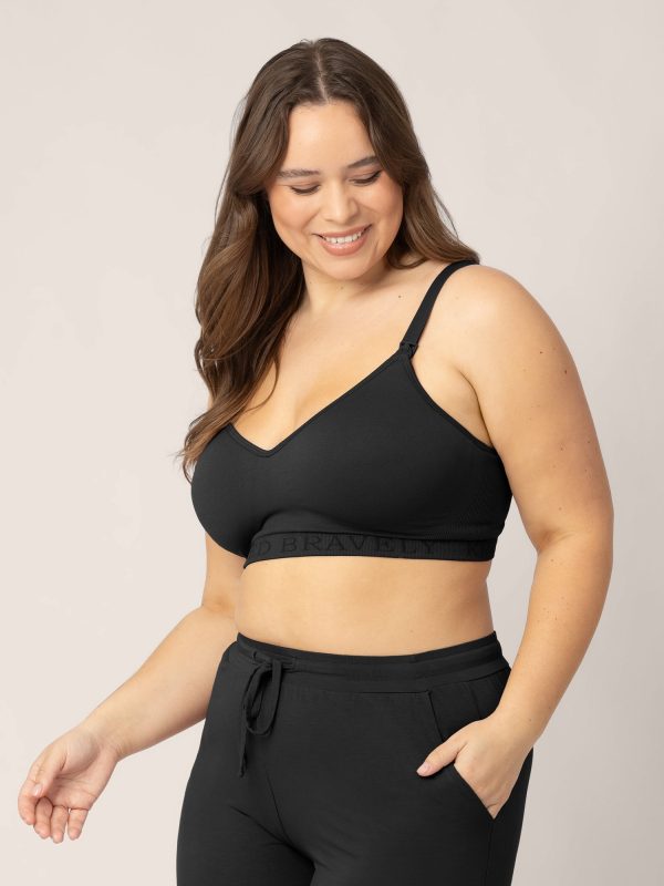 Signature Sublime® Contour Hands-Free Pumping & Nursing Bra | Black Supply