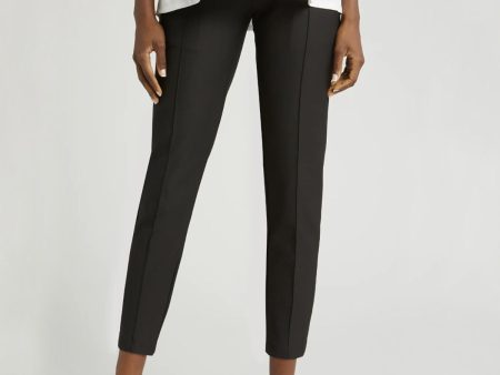 Slim Leg Maternity Work Pants in Black For Cheap