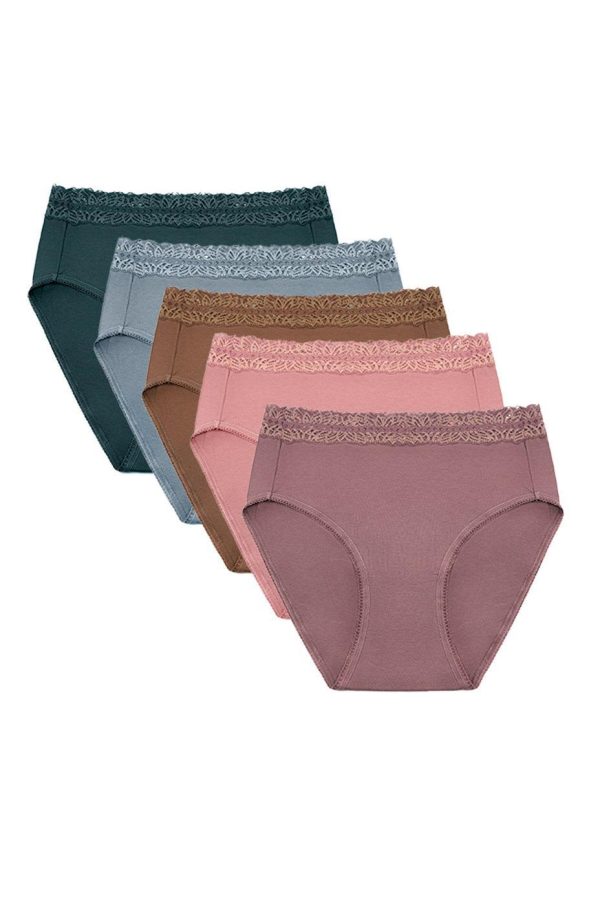 High-Waisted Postpartum Recovery Panties (5 Pack) For Discount