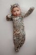 Leopard Newborn Knotted Gown Set For Cheap