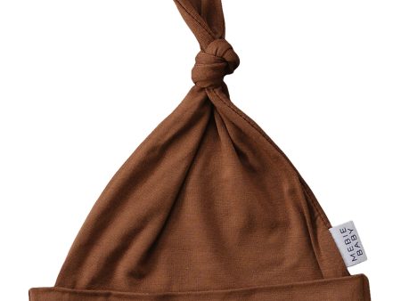 Rust Bamboo Newborn Knot Hat Online