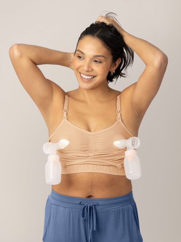 Sublime® Hands-Free Pumping & Nursing Bra | Beige Cheap