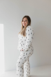 White & Black Lightning Bolt | Women s Bamboo Pajamas Online now