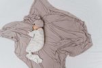 Fawn Striped Everything Knotted Newborn Gown For Cheap