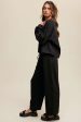 V-neck Sweatshirt and Pants Set Cheap