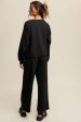 V-neck Sweatshirt and Pants Set Cheap