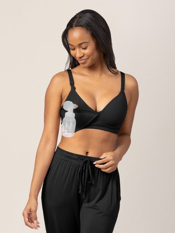 Signature Sublime® Contour Hands-Free Pumping & Nursing Bra | Black Supply