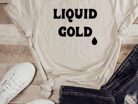 Liquid Gold Mom Graphic Tee Fashion