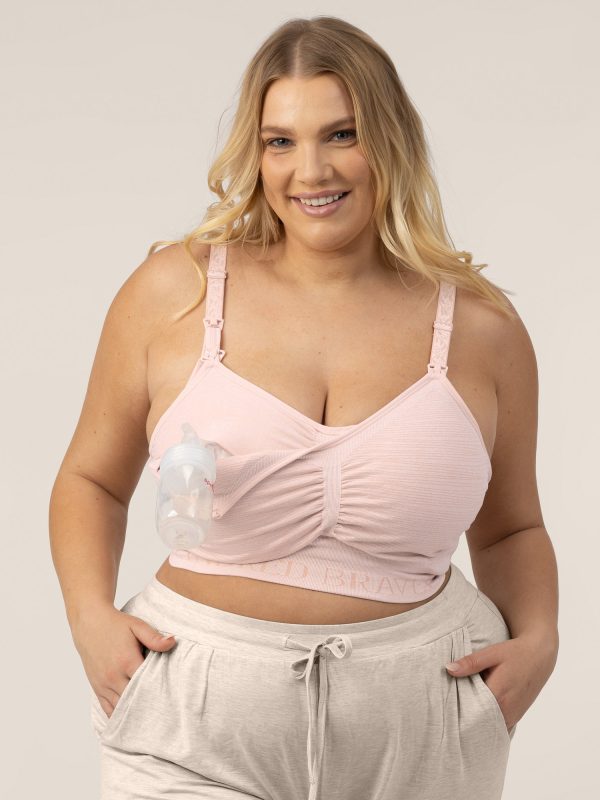 Sublime® Hands-Free Pumping & Nursing Bra | Pink Heather on Sale