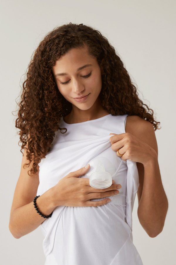 Hero - Double Layer Hands-Free Nursing & Pumping Top | White Discount