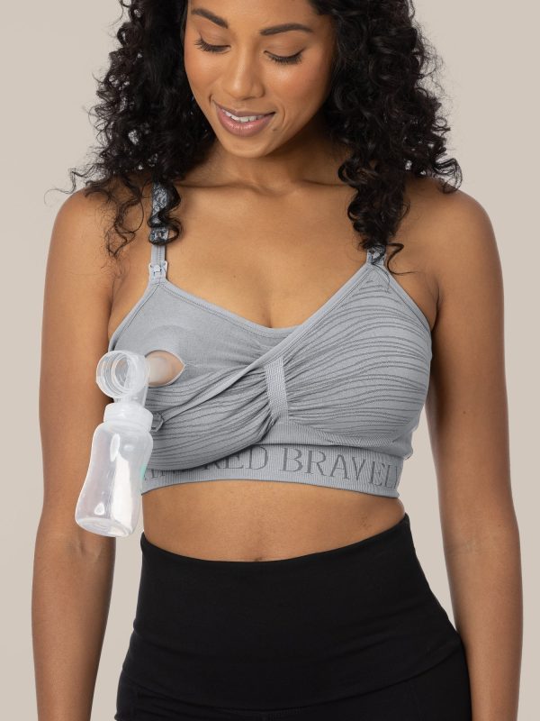 Sublime® Hands-Free Pumping & Nursing Bra | Grey on Sale