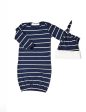 Navy Stripe | Mommy Pajamas & Baby Set on Sale