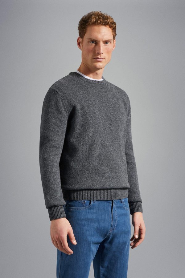 Paul & Shark - Chandail col rond de laine Shetland Eco-Wool Cheap