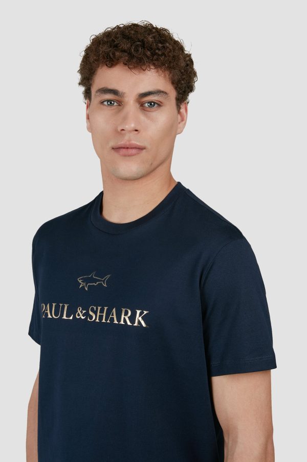 Paul & Shark - T-shirt manches courtes logo métallique Online