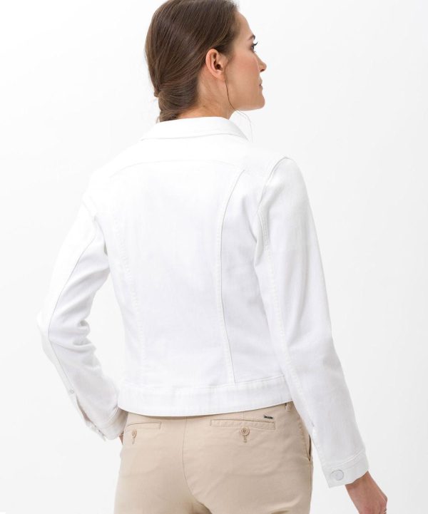 BRAX - Miami - Blouson de jeans extensible - Blanc Online Hot Sale