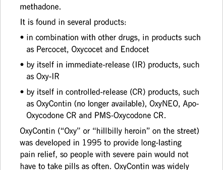 Straight Talk: Oxycodone|Parlons franchement : L oxycodone For Cheap