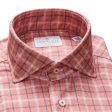 Emanuel Berg - Byron - Chemise manches longues à carreaux Albini 4Flex - Modern Fit - Brick Online Sale