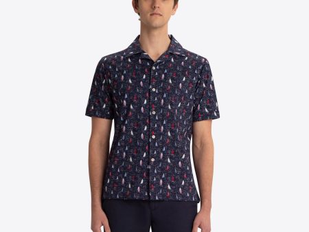 Bugatchi - Chemise Cole Ooohcottom Camp imprimé voiliers on Sale