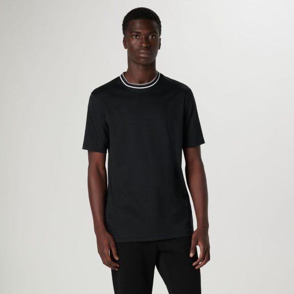 Bugatchi - Crew Neck Pima T-Shirt Online Sale