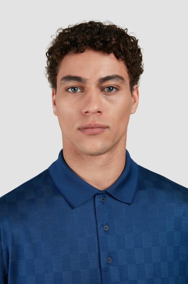 Paul & Shark - Polo manches courtes de coton Jacquard Online Sale