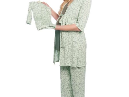 Sage Doodle Analise 5-Piece PJ & Baby Set Online