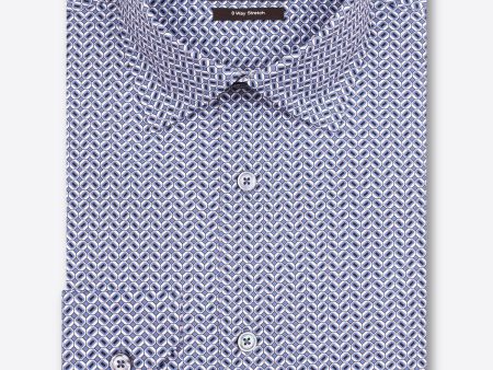 Bugatchi - Chemise manches longues avec cercles OoohCotton® Supply