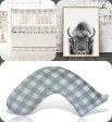 Luna Lullaby Nursing Pillow - Grey and White Buffalo Check Online now