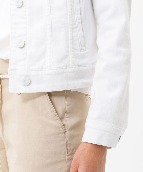 BRAX - Miami - Blouson de jeans extensible - Blanc Online Hot Sale