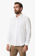 34 Heritage - Linen Chambray Shirt Bright White Sale