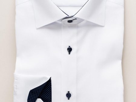 ETERNA - Chemise manches longues Modern Fit - Blanc Supply