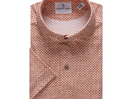 Emanuel Berg - Marselie - Polo manches courtes Premium Jersey Knit - Modern Fit - Orange Online