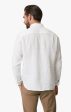 34 Heritage - Linen Chambray Shirt Bright White Sale