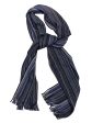 Hemley - Foulard rayé de tricot de laine Online Sale