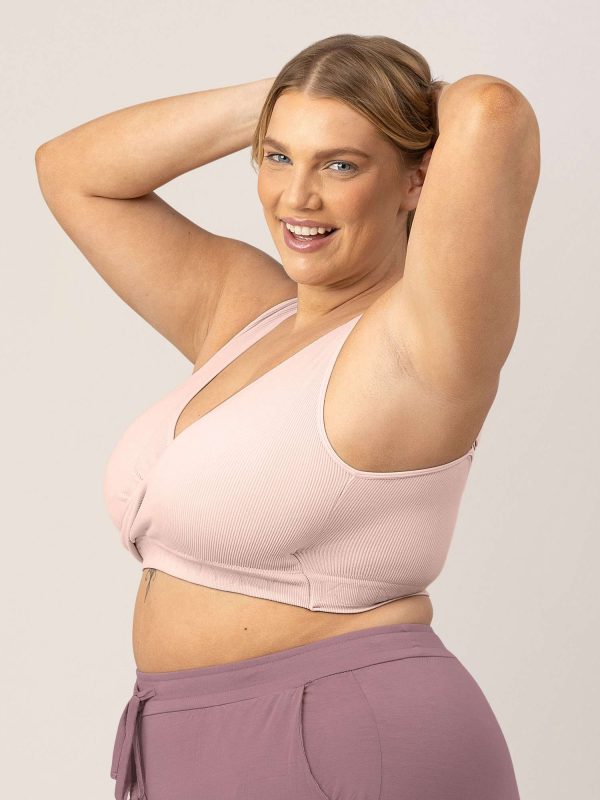 Sublime® Adjustable Crossover Nursing & Lounge Bra | Soft Pink Online Hot Sale