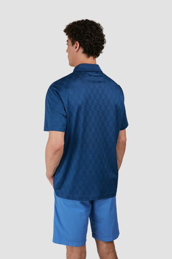 Paul & Shark - Polo manches courtes de coton Jacquard Online Sale