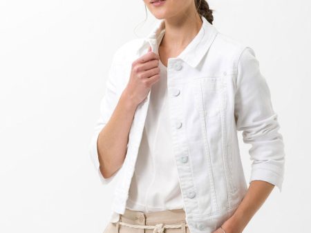 BRAX - Miami - Blouson de jeans extensible - Blanc Online Hot Sale