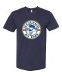 LE CAPITAINE D A BORD - T-shirt de coton avec logo surdimensionné Online now