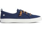 Sperry - Women s SeaCycled™ Crest Vibe Linen Sneaker - Navy Online