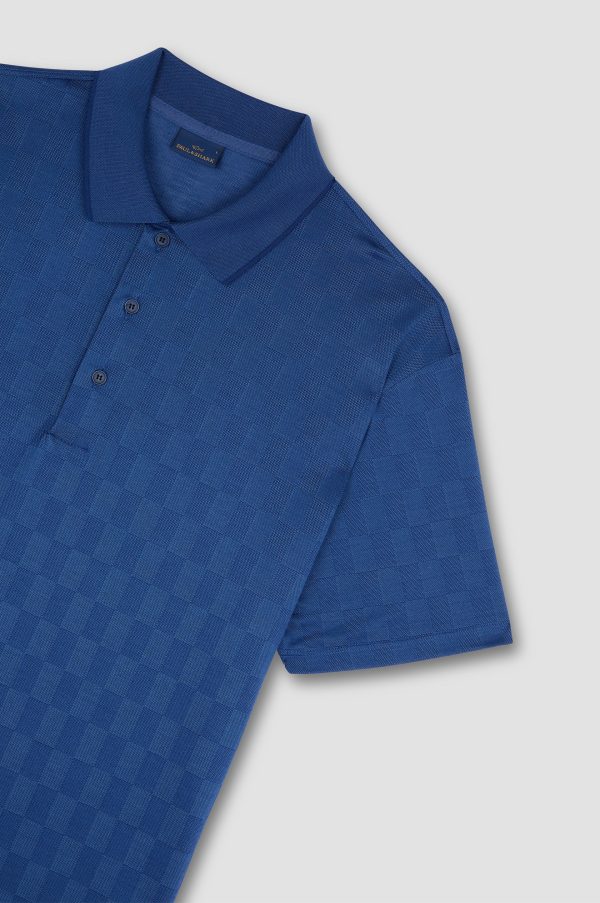 Paul & Shark - Polo manches courtes de coton Jacquard Online Sale