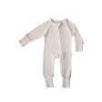 Ivory Ribbed | Bamboo Zip Romper Sale