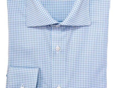 OSCAR OF SWEDEN - Chemise de laine mérinos - Bleu pâle - Regular Fit For Discount