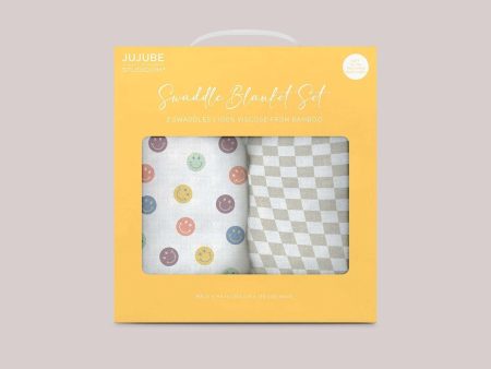 2-Pack Square Swaddle Blanket Set | Happy Baby Vibes Discount