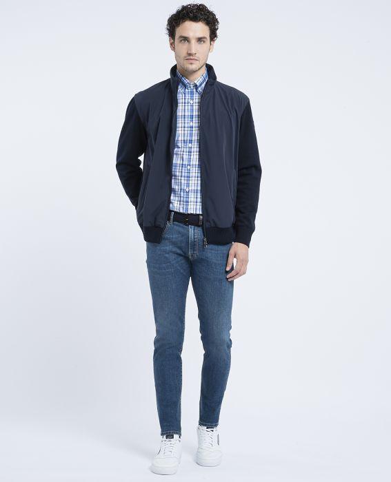 Paul & Shark - Cardigan de nylon avec manches en tricot Supply