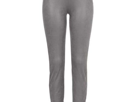 BRAX - Marlowe - Legging Simili Suède - Gris Discount