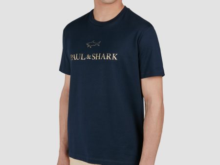 Paul & Shark - T-shirt manches courtes logo métallique Online